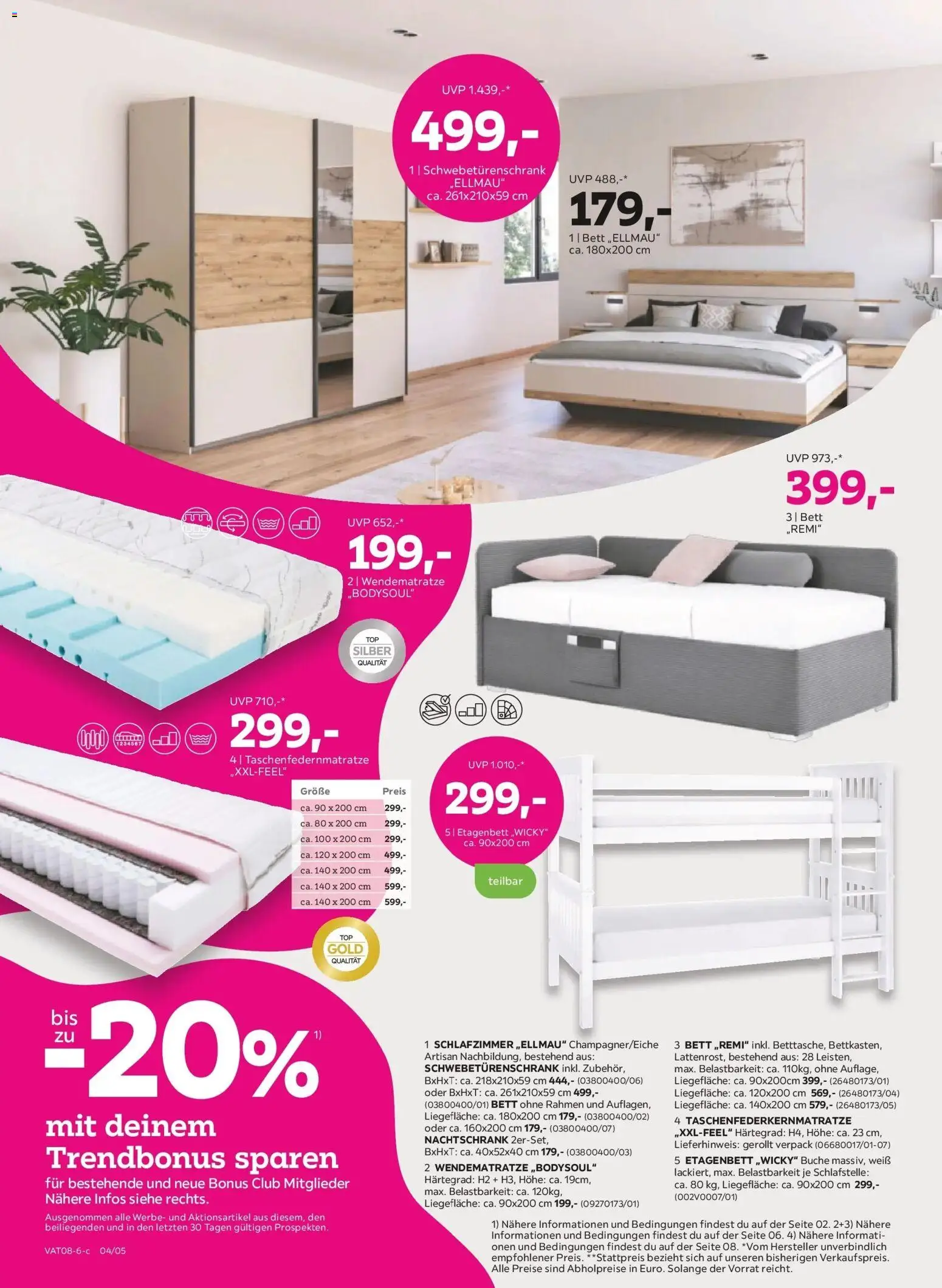 Mömax  Ansfelden von 18.08.2026 - Aktuelle Angebote | Seite: 4 | Produkte: Bett