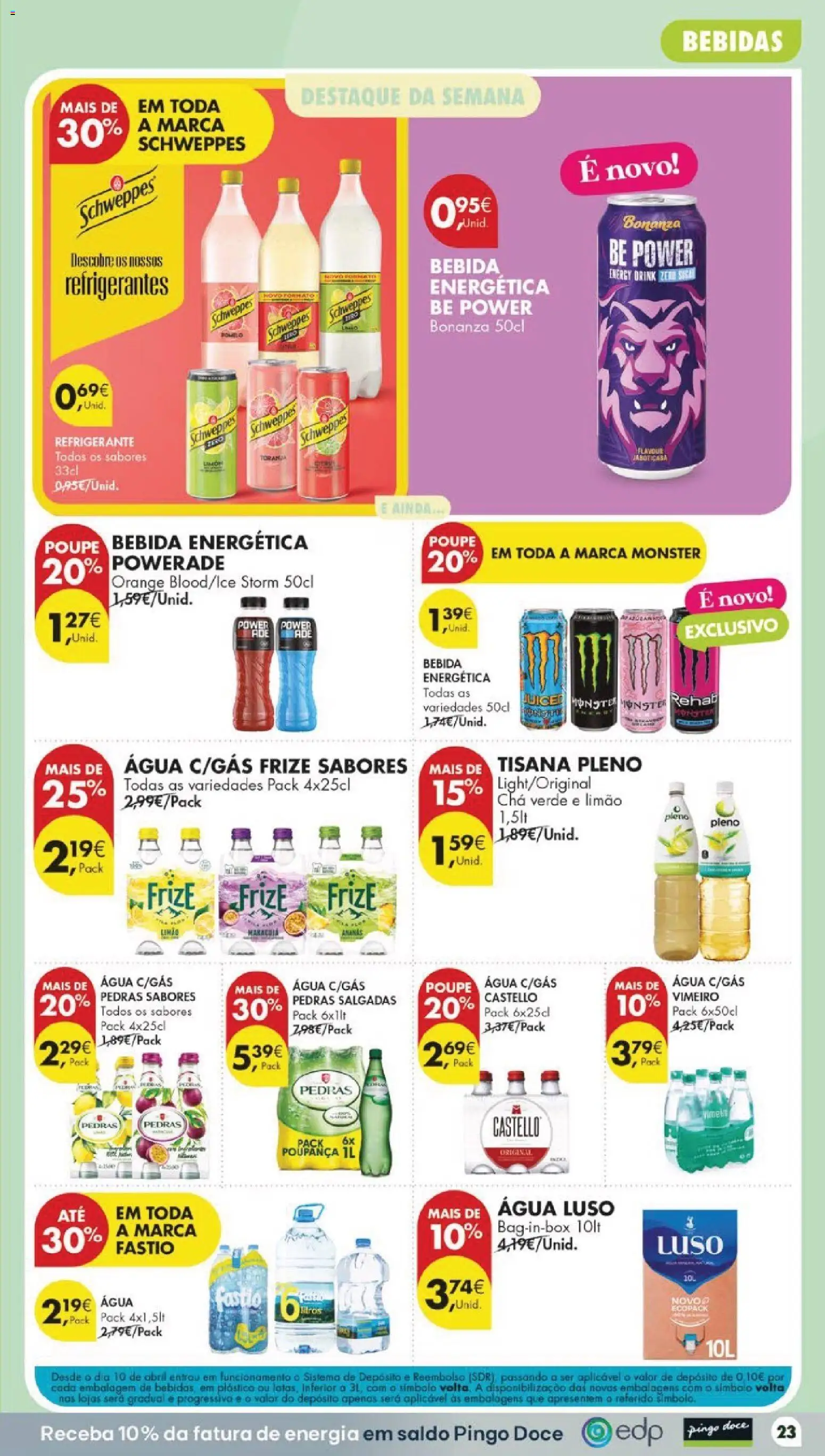 Pingo Doce folheto │ válido de 11/08/2026 | Página: 27 | Produtos: Refrigerante, Chá verde, Chá, Bebida