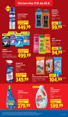 GILLETTE SERIES Gel za brijanje, Gel za brijanje 200 ml; 1 l = 2250.- - pregled Lidl kataloga - važi od 17.09.2026 | Strana: 37