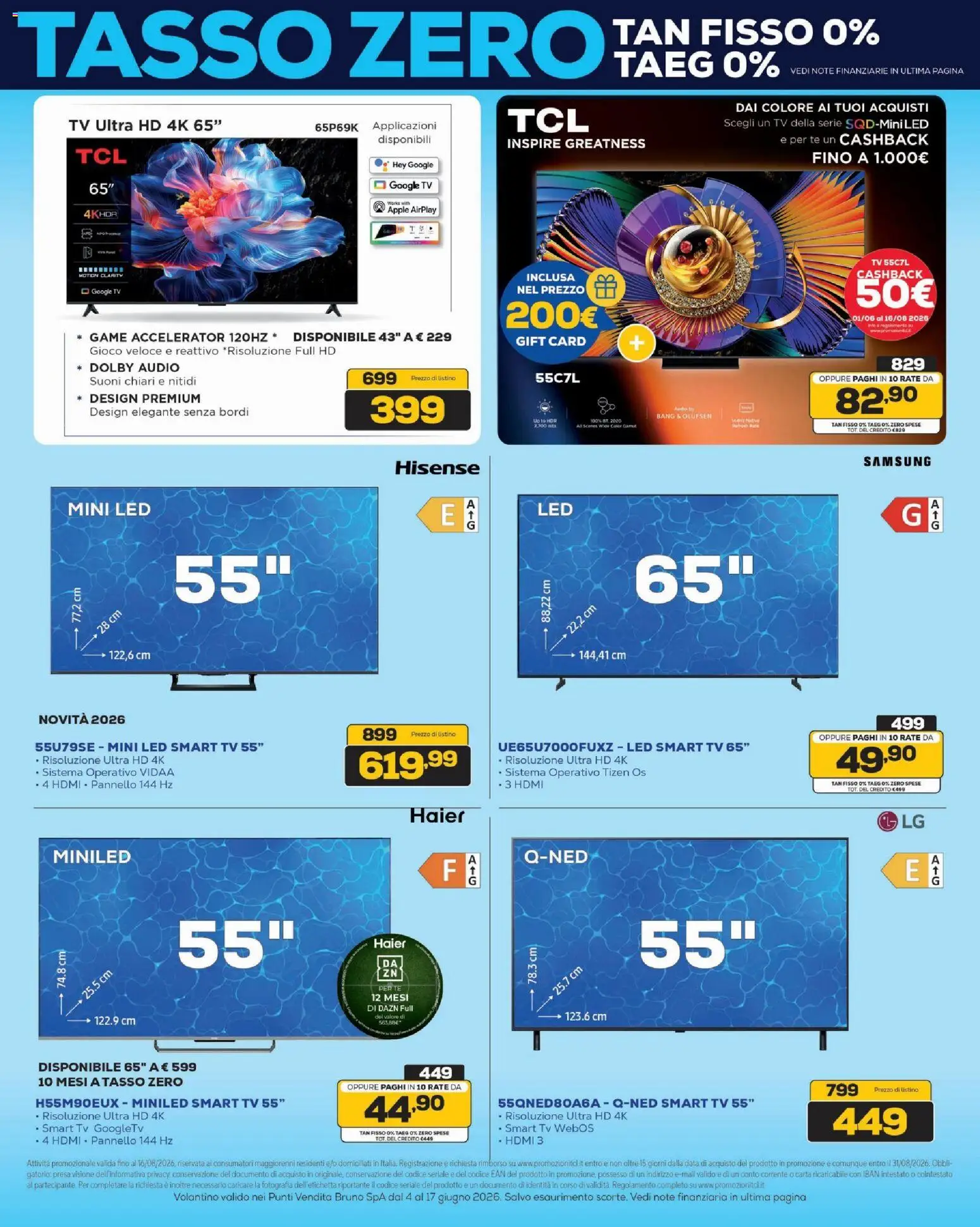 Volantino BRUNO del 04.06.2026 | Pagina: 9 | Prodotti: Data, Audio, Gioco, Samsung