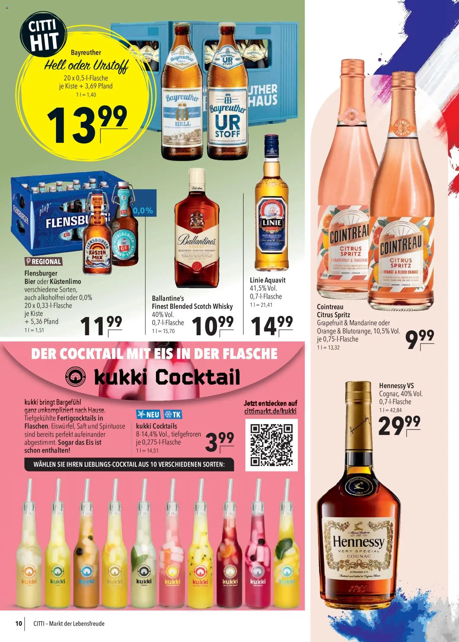 CITTI Markt Prospekt – gültig ab 12.08.2026 | Seite: 10 | Produkte: Whisky, Grapefruit, Saft, Eis