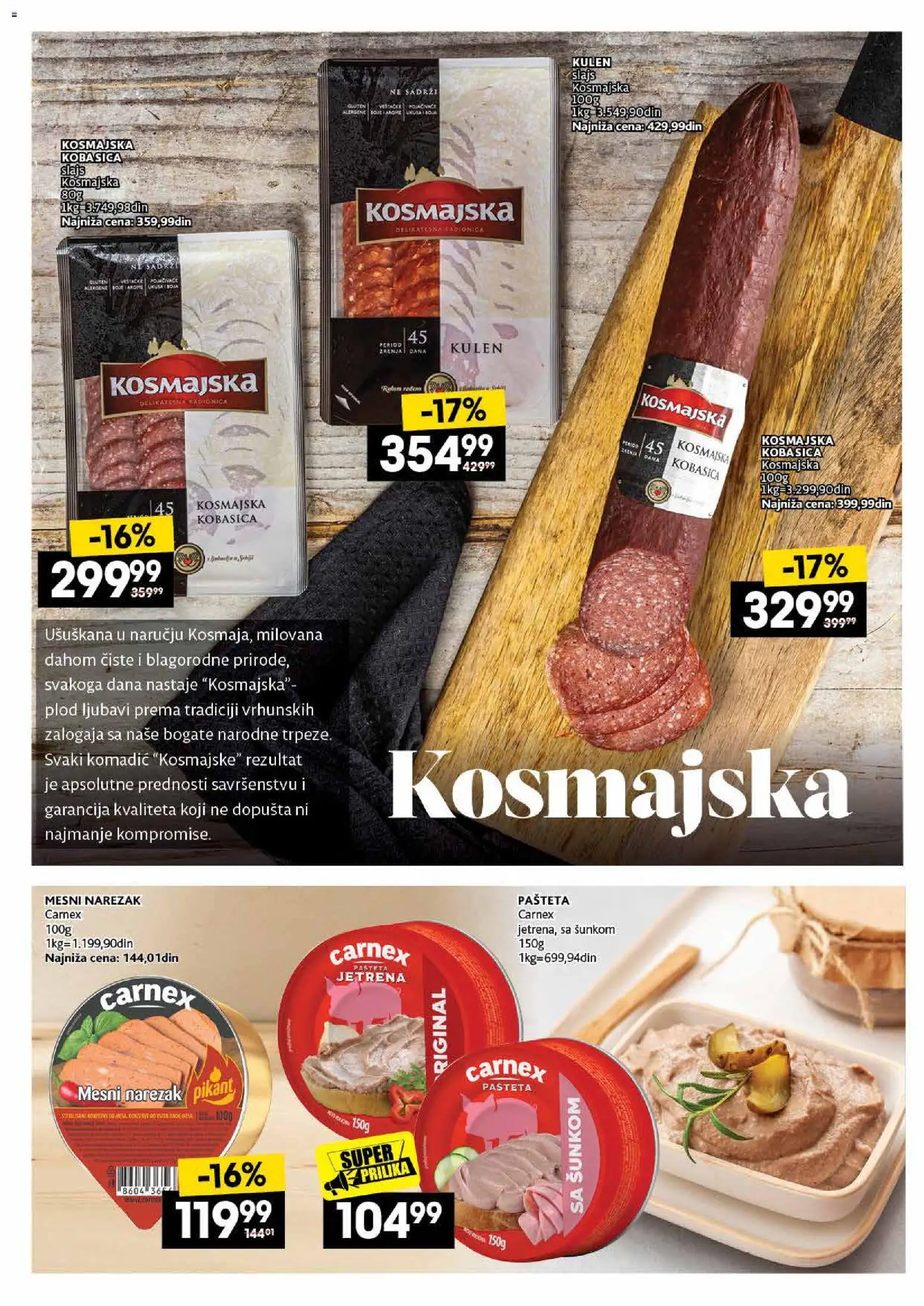 Roda katalog - važi od 02.07.2026 | Strana: 12 | Proizvode: Kulen, Narezak, Kobasica, Mesni narezak