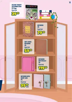 Crazy Store specials catalogue – valid from 23.04.2026 | Page: 13 | Products: Cover, Notebook, Lock, Pen