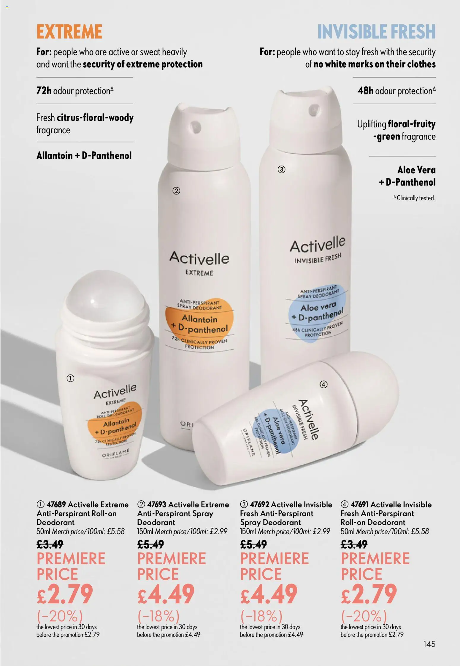 {H1} | Page: 145 | Products: Fragrance, Deodorant, Antiperspirant