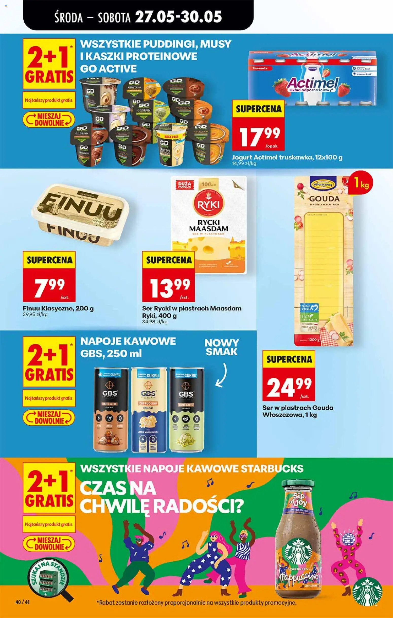 Biedronka gazetka od środy od 27.05.2026 | Strona: 40 | Produkty: Ser żółty, Gbs, Cappuccino, Ser