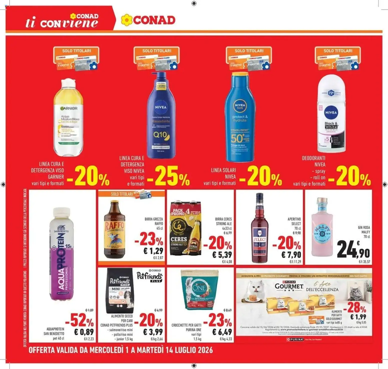 Volantino Conad del 30/06/2026 | Pagina: 34 | Prodotti: Birra, Acqua, Ceres, Acqua minerale