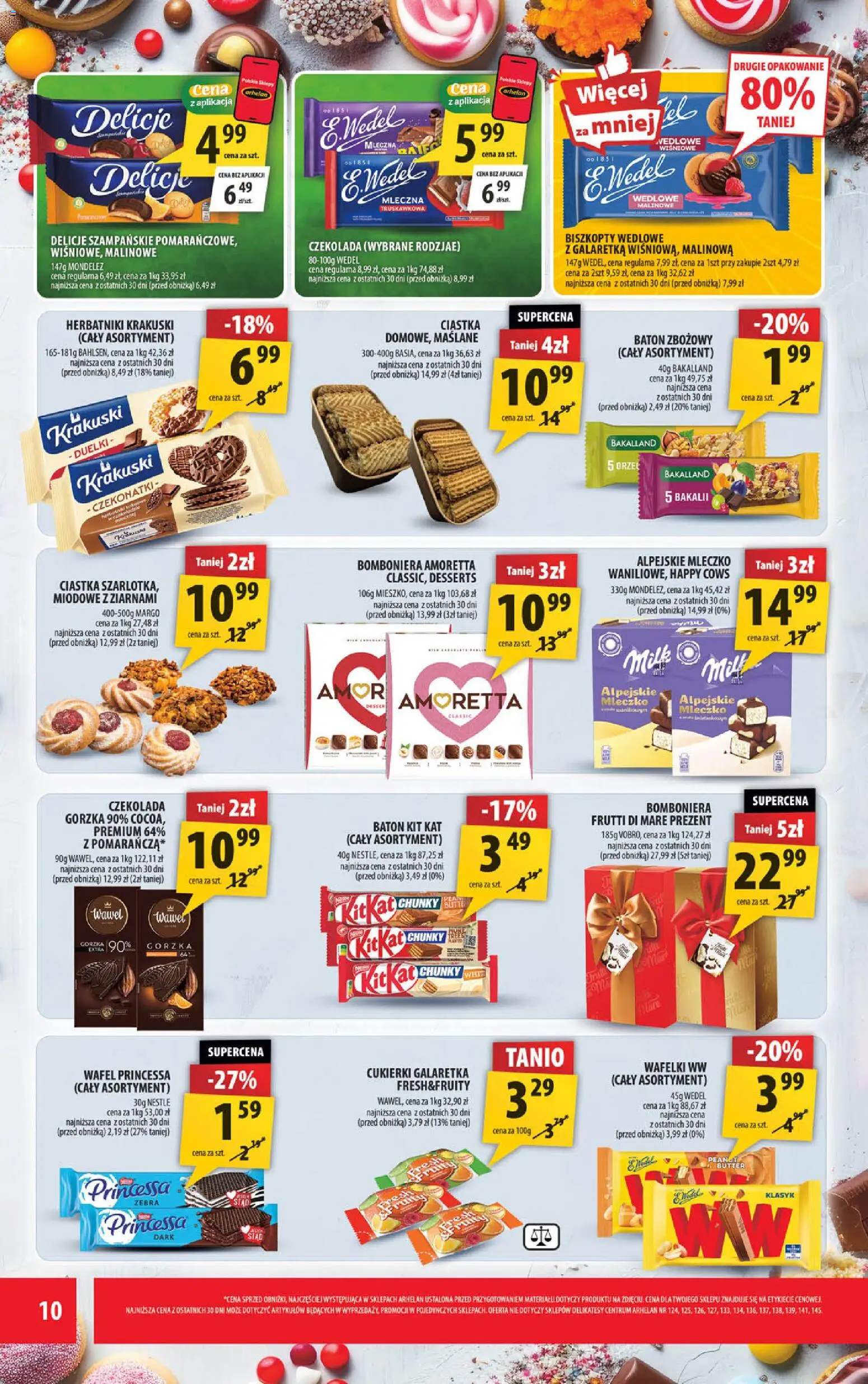 Arhelan gazetka od 09.10.2026 | Strona: 10 | Produkty: Herbatniki, Baton, Wafelki, Ciastka