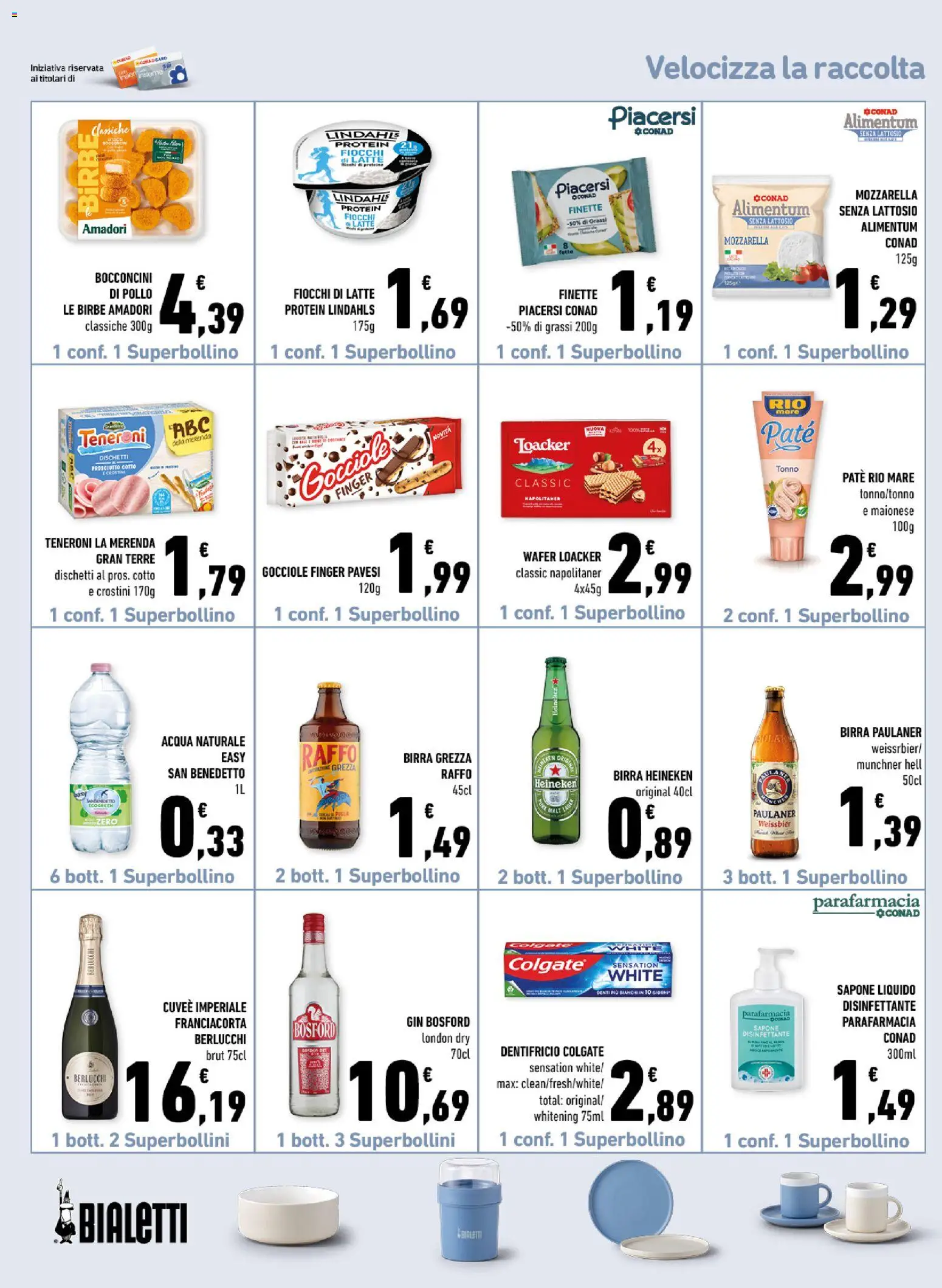 Volantino Conad del 29/07/2026 | Pagina: 14 | Prodotti: Paté, Sapone, Fiocchi, Heineken