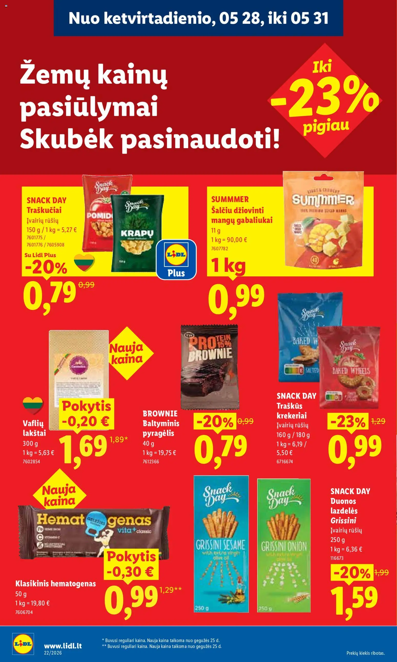 LIDL akcijos nuo 25.05.2026 | Puslapis: 26 | Prekių: Traškučiai