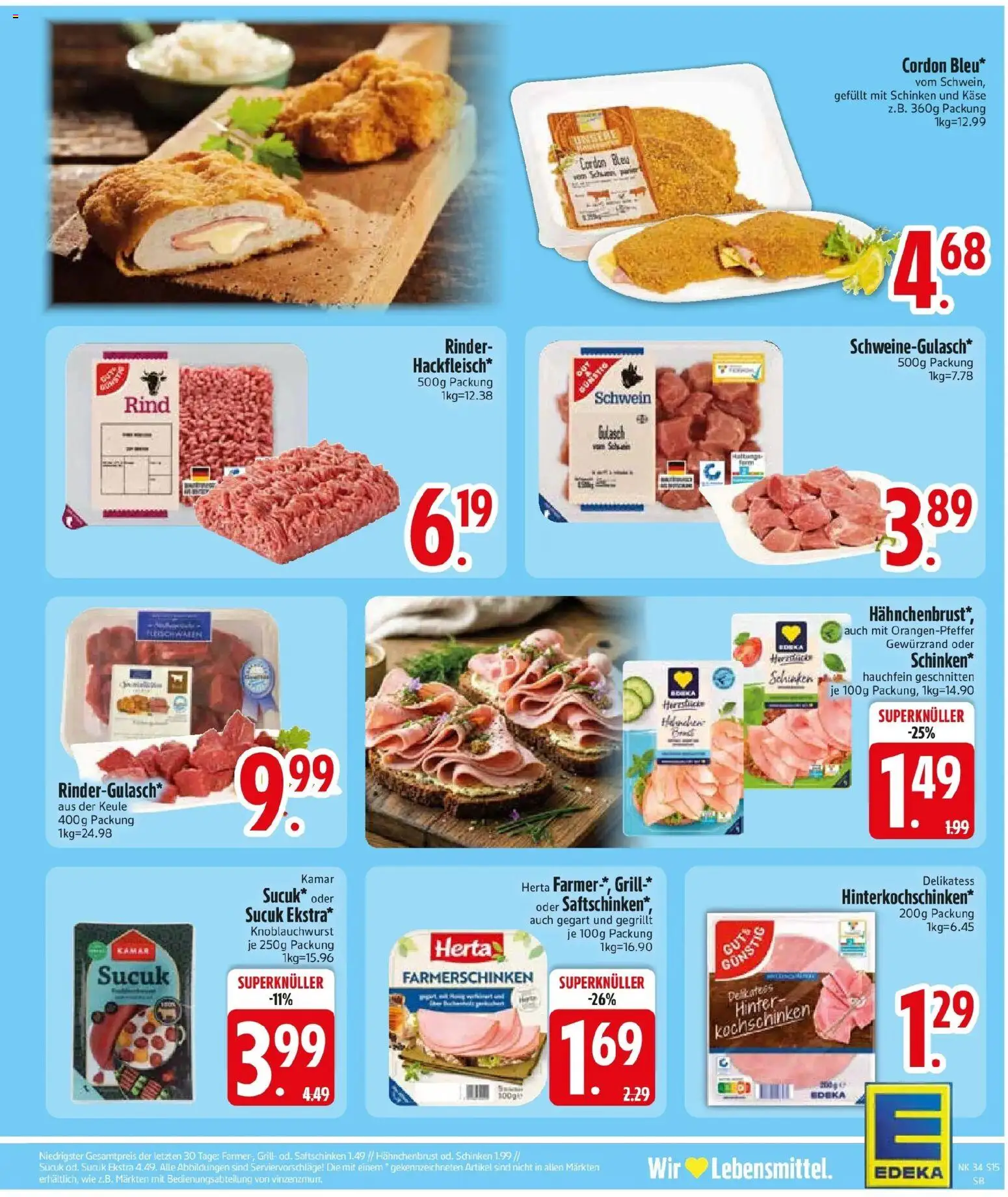 Edeka Prospekt Zolling (ab 17.08.2026) » Angebote Online | Seite: 17 | Produkte: Grill, Gulasch, Schinken, Hahnchenbrust