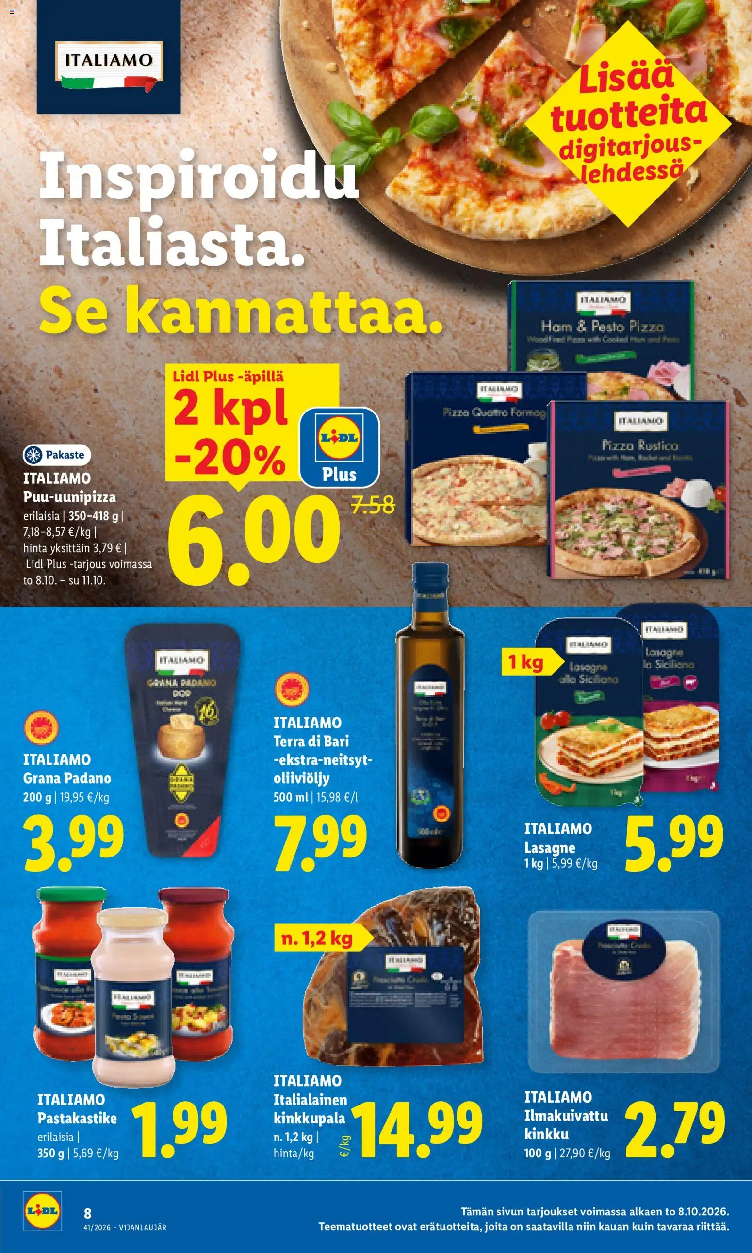 Lidl tarjoukset – voimassa 08/10/2026 alkaen | Sivu: 8
