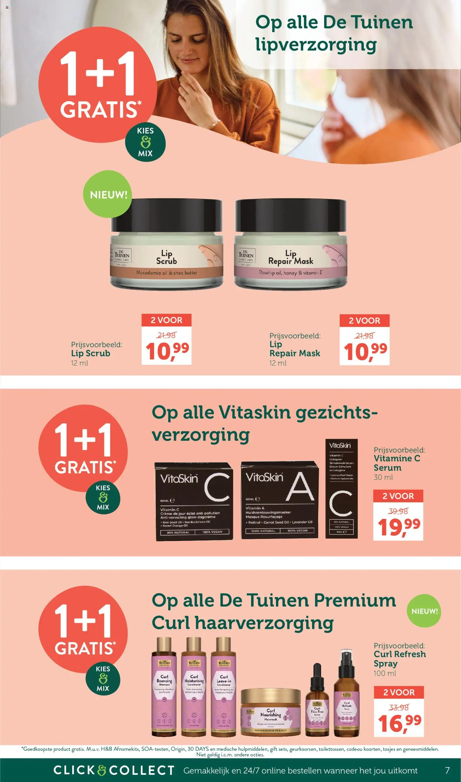 {H1} | Pagina: 7 | Producten: Kiwi, Vitamine C, Conditioner, Water