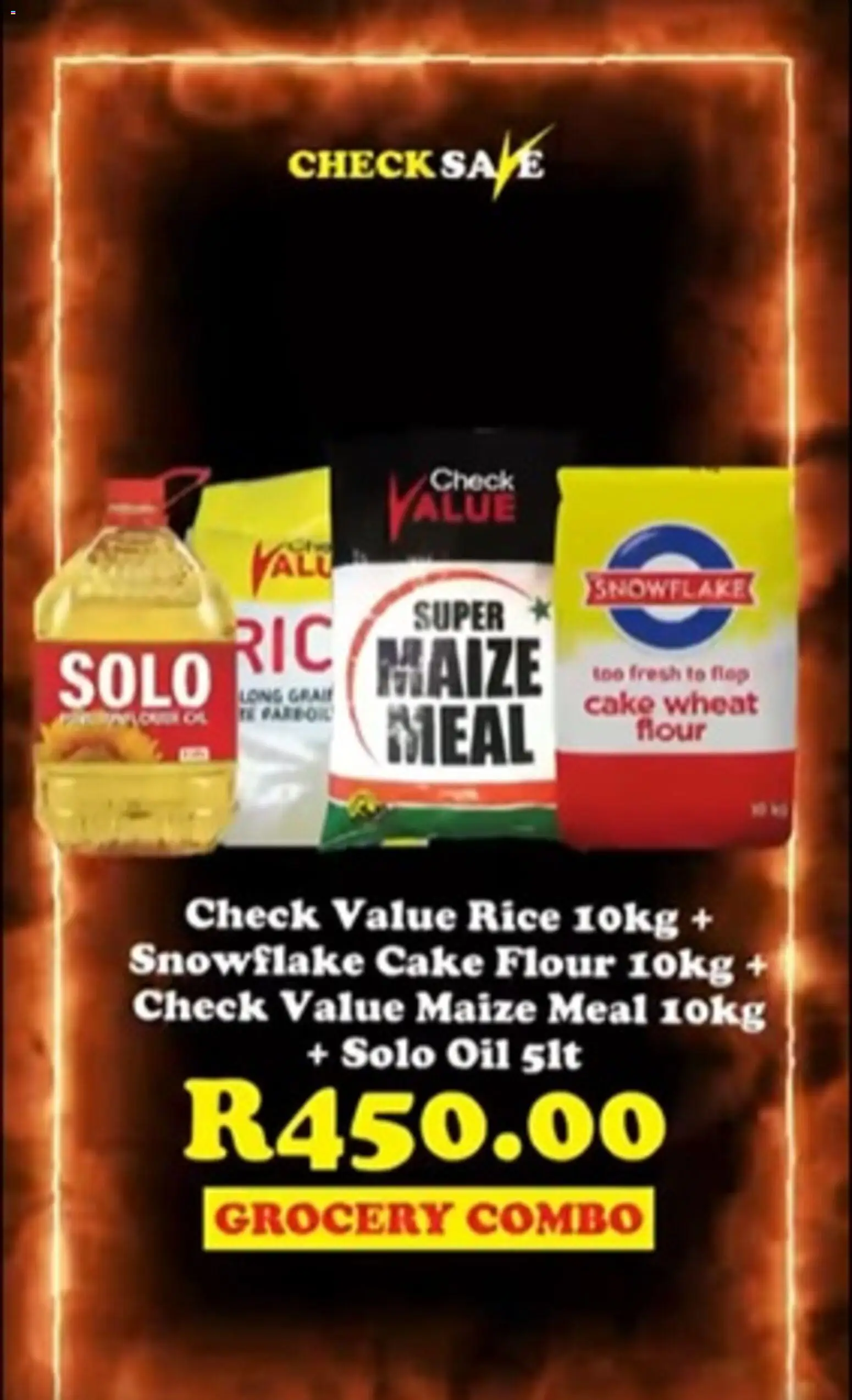 New Check Save catalogue – valid from 04.06.2026 | Page: 13 | Products: Flour, Maize meal, Oil, Rice
