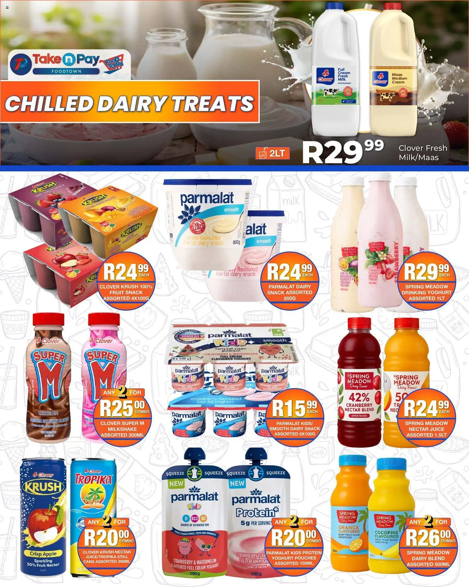 New Take n Pay catalogue – valid from 09.03.2026 | Page: 20 | Products: Detergente líquido, Milk, Chocolate, Juice