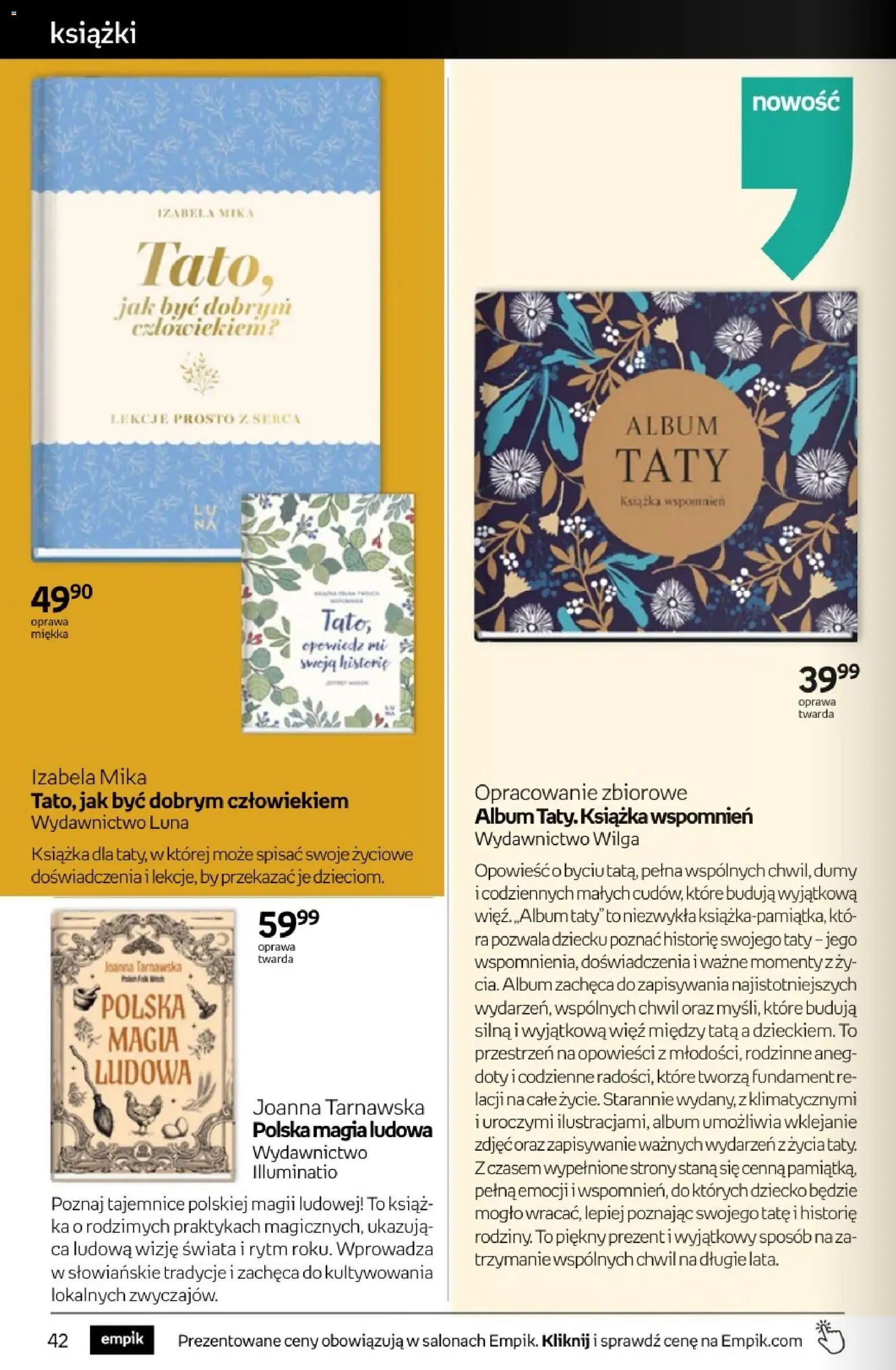 Empik promocje - Tom kultury Książki od 03.06.2026 | Strona: 42 | Produkty: Książki
