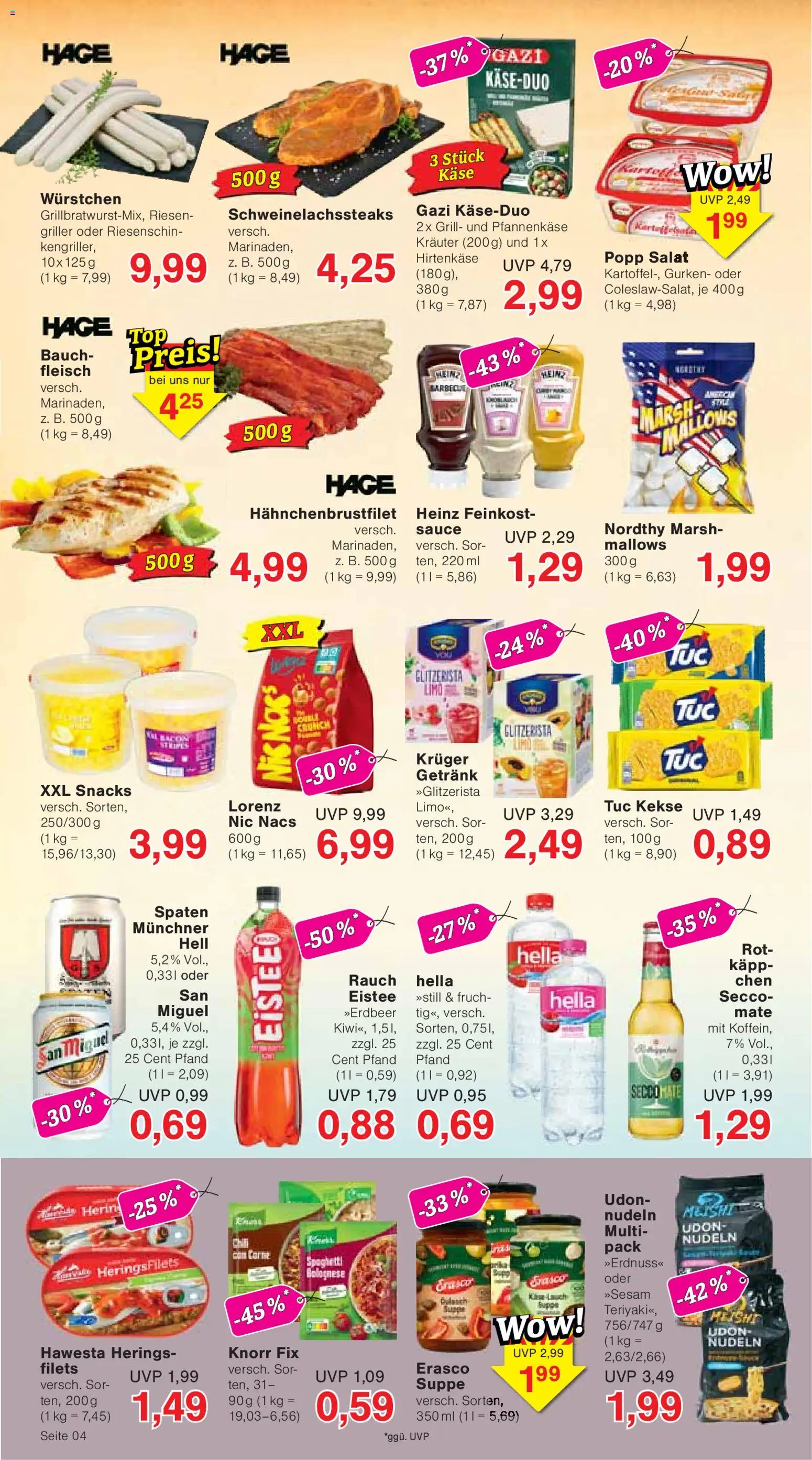 Wiglo Wunderland Prospekt – gültig ab 01.06.2026 | Seite: 4 | Produkte: Grill, Knorr, Erasco, Kekse