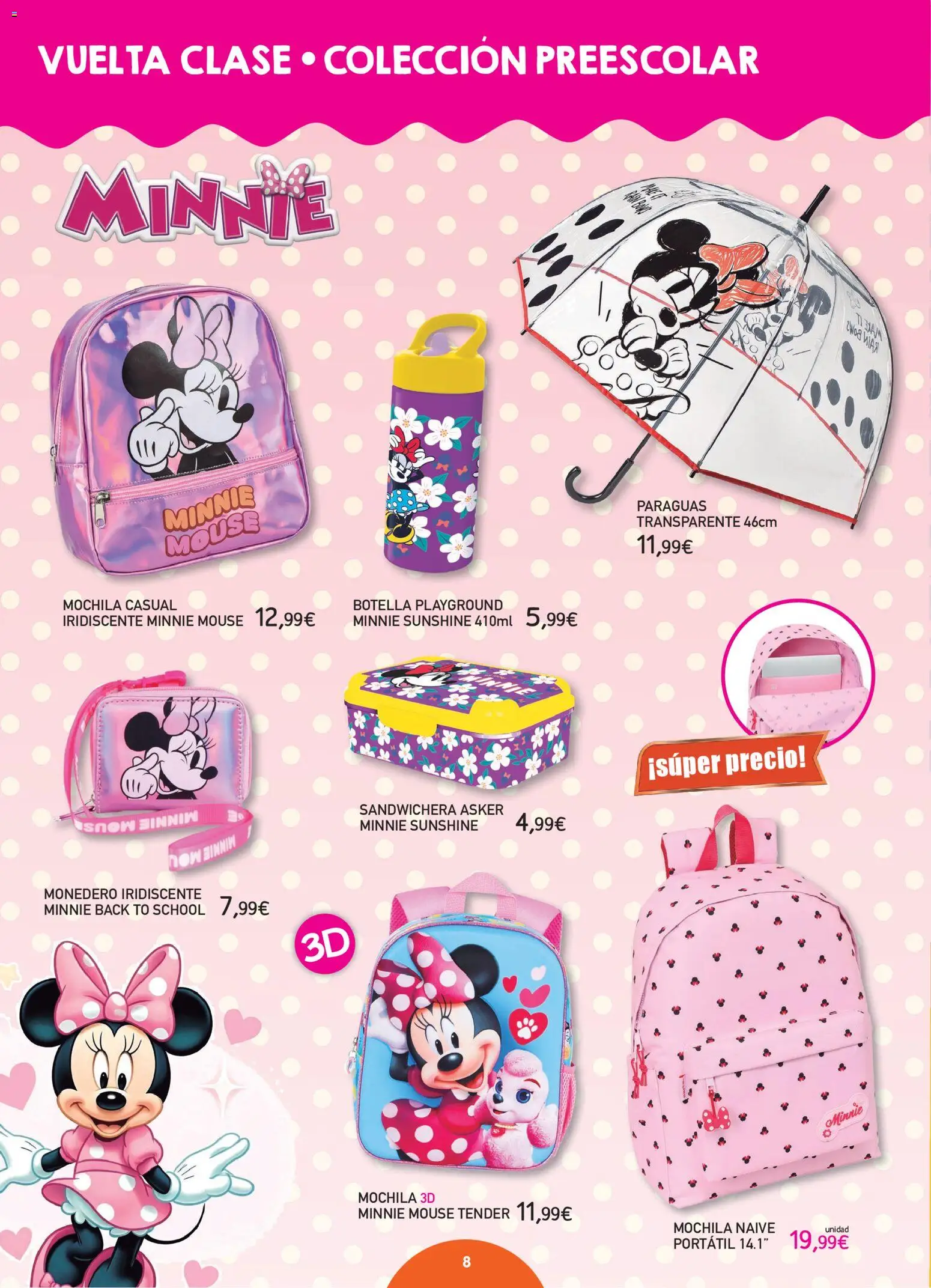Toy Planet catálogo de Vuelta a Clase │ válido desde el 10/08/2026 | Página: 8 | Productos: Portátil, Mochila, Mouse, Sandwichera