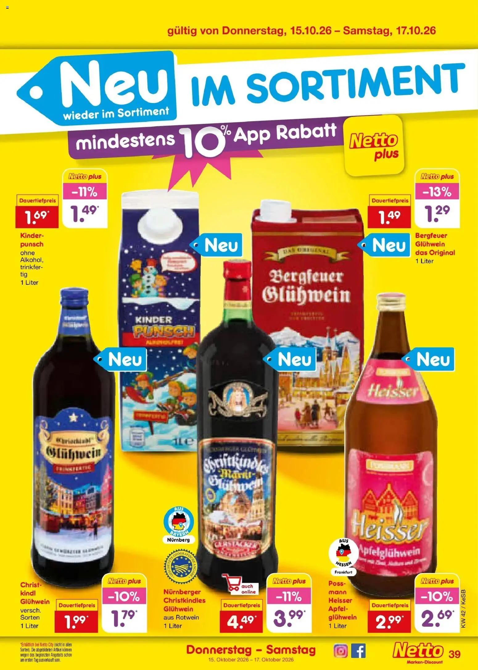 Netto Marken-Discount Prospekt Kruft (ab 12.10.2026) » Angebote | Seite: 53 | Produkte: Rotwein, Äpfel