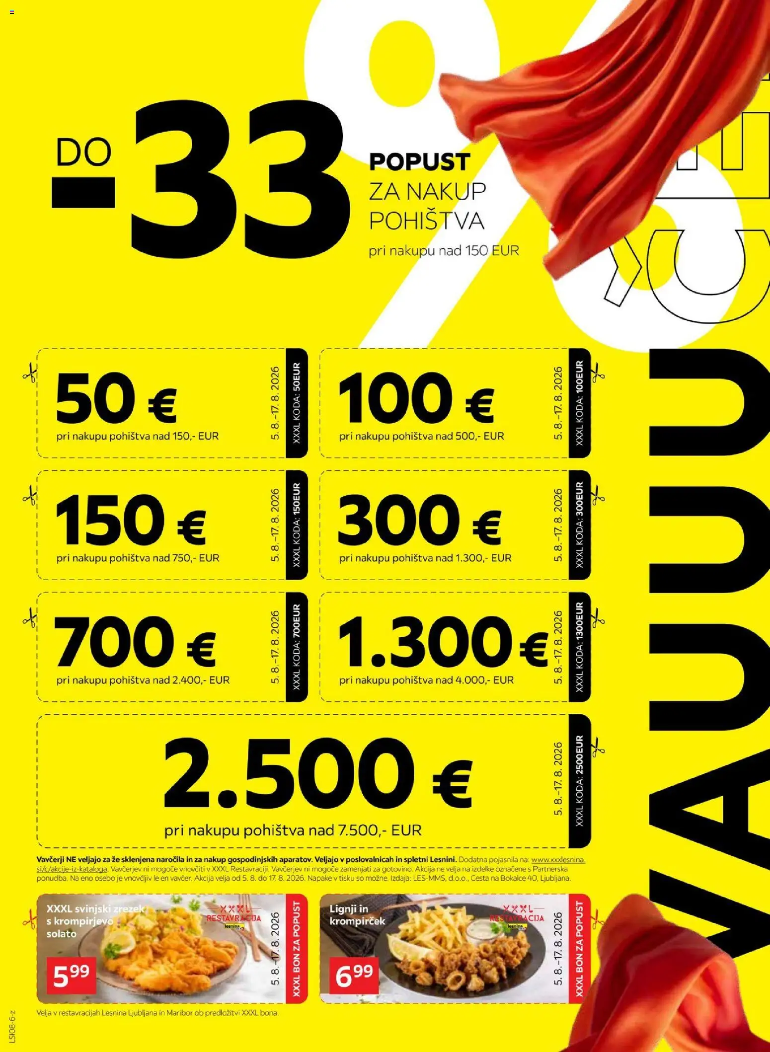 Novi XXXL Lesnina katalog ponudbe – veljaven od 05.08.2026 | Stran: 4 | Izdelki: Lignji
