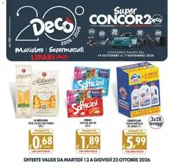Anteprima del volantino Decò volantino Maxistore, Supermercati Lipari valido a partire dal 13/10/2026