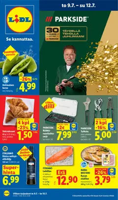 Lidl-mainoslehti voimassa 09/07/2026 alkaen