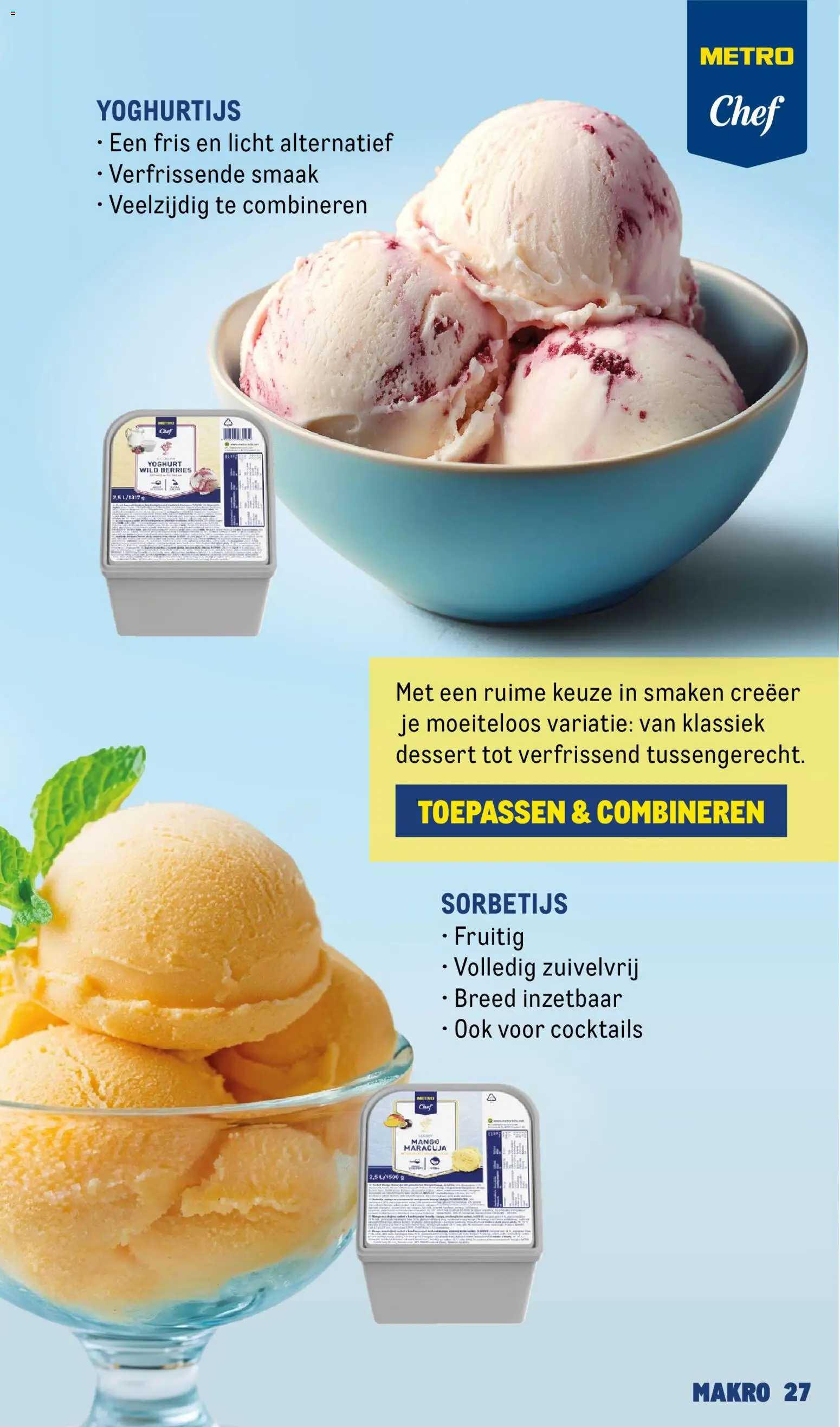 {H1} | Pagina: 27 | Producten: Yoghurt, Dessert, Cocktails, Mango