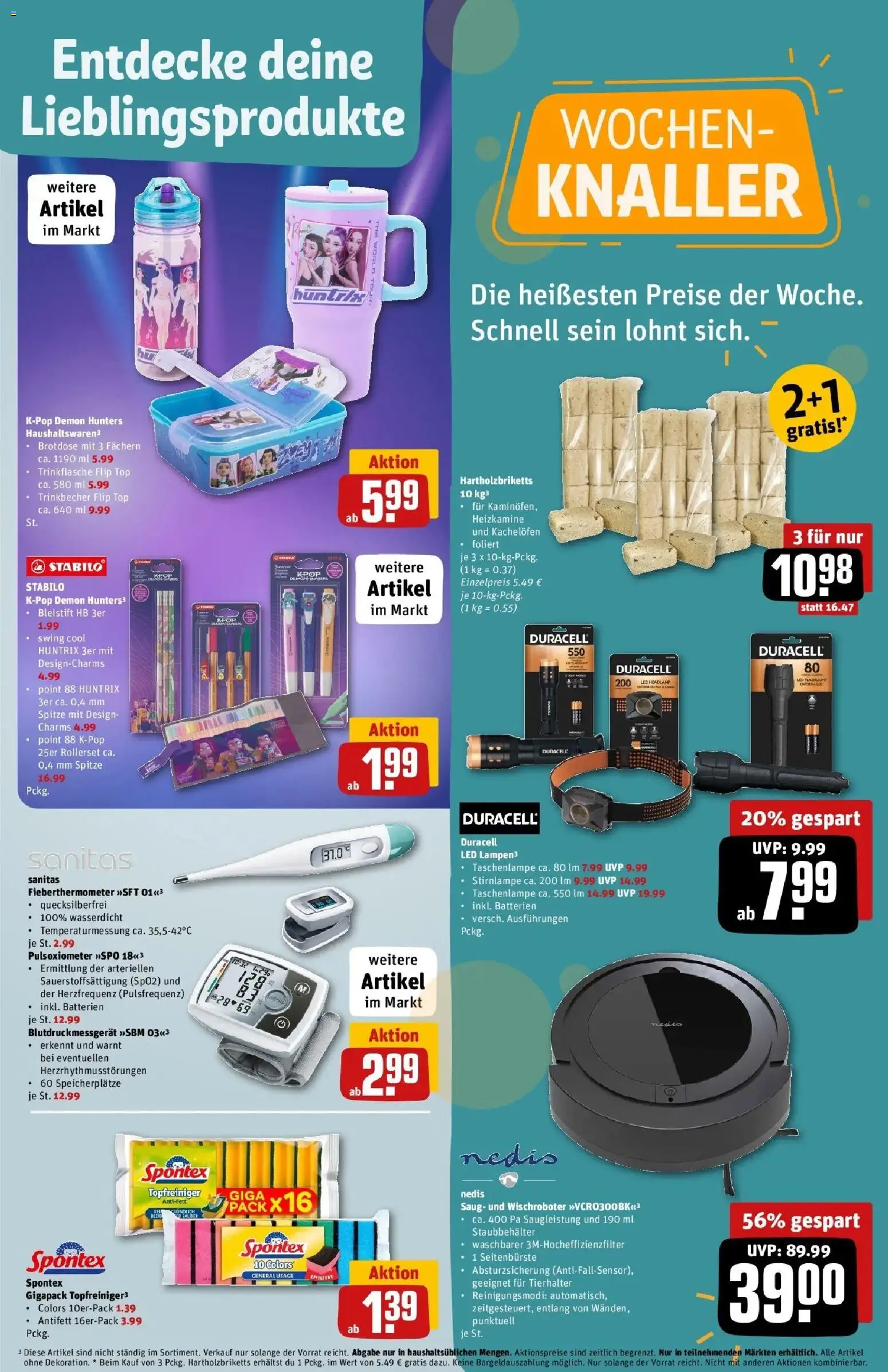 REWE Prospekt ab 12.10.2026 zum Blättern » Angebote | Seite: 29 | Produkte: Top, Batterien, Stirnlampe