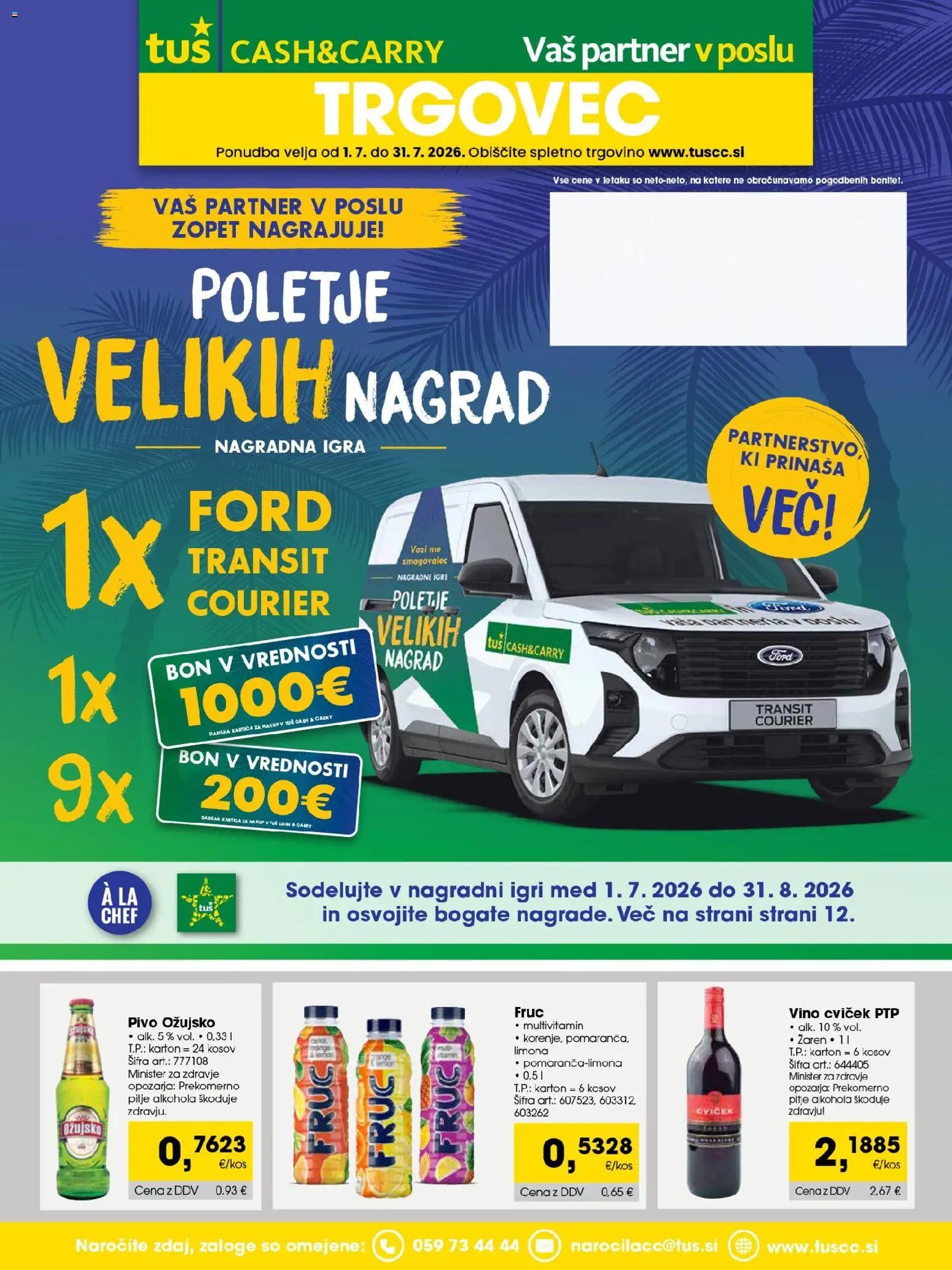Tuš katalog cash&carry trgovec | Veljaven od 01.07.2026 catalogue cover