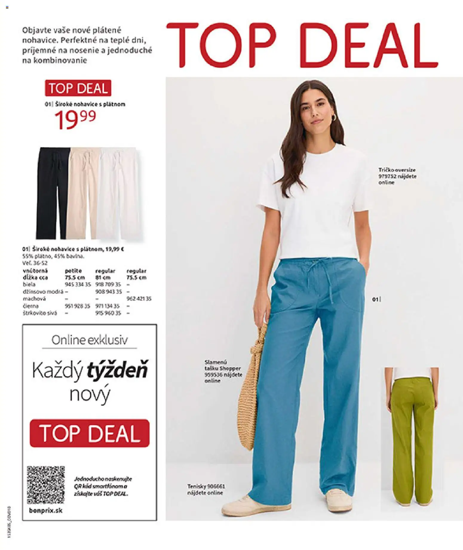 Nové Bonprix akcie – leták je platný od 01.01.2026 | Strana: 75 | Produkty: Tričko, Nohavice, Tenisky