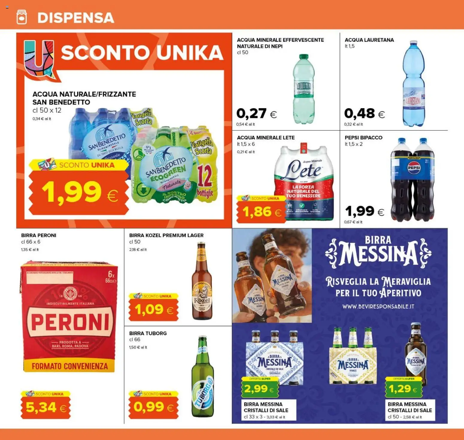 Volantino Oasi del 22/10/2026 | Pagina: 22 | Prodotti: Birra Kozel, Birra, Sale, Valigetta
