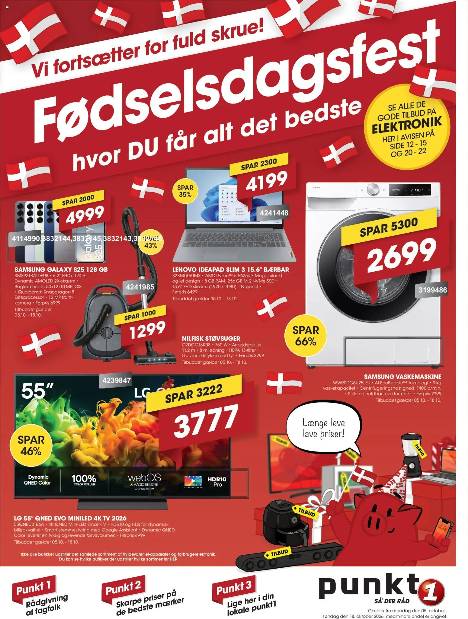 Punkt1 tilbudsavis – gyldig fra 05/10/2026 | Side: 1
