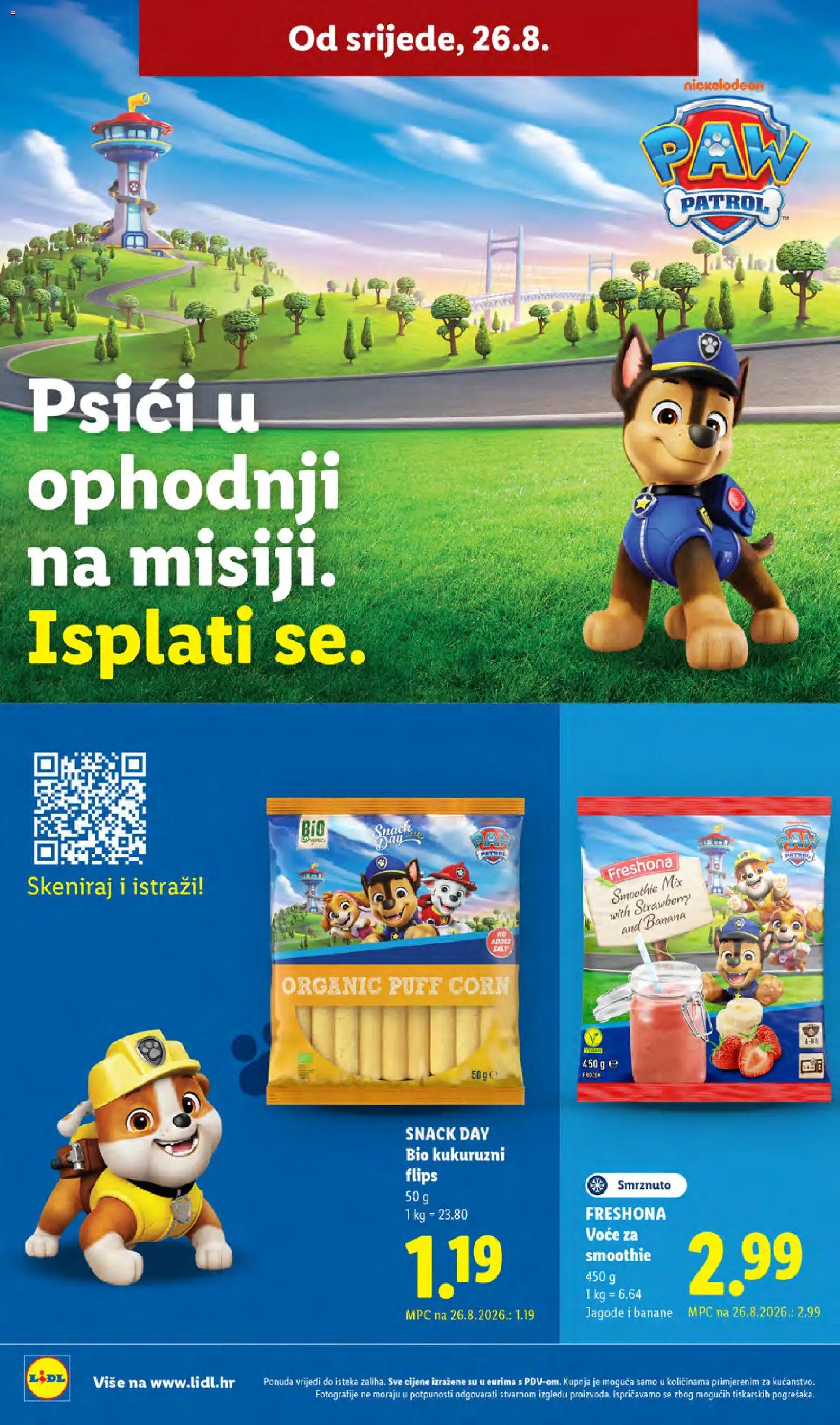 Lidl katalog | vrijedi od 24.08.2026 | Stranica: 56 | Proizvodi: Flips, Freshona, Jagode, Smoothie