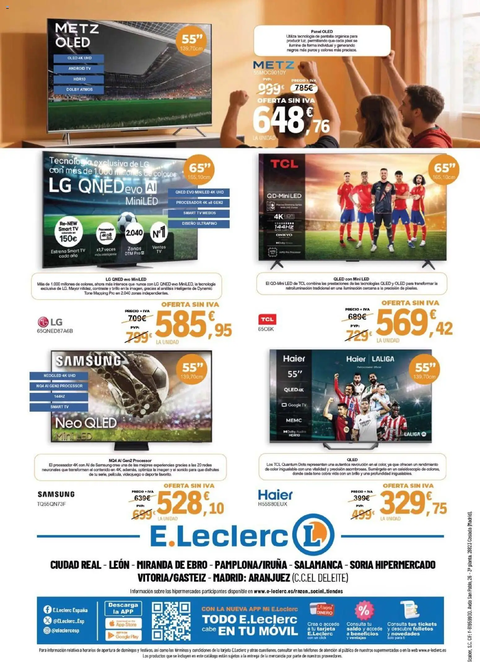 E.Leclerc Descubre la Calidad │ válido desde el 21.05.2026 | Página: 4 | Productos: Audio, Galette de chaise