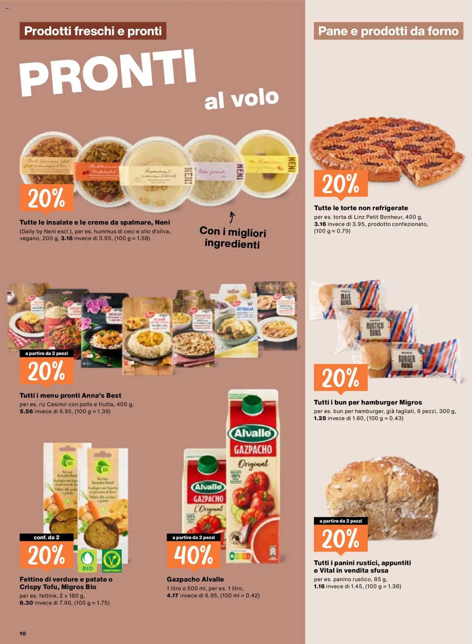 Migros aktionen IT – gültig ab 18.06.2026 | Seite: 10 | Produkte: Pane, Creme