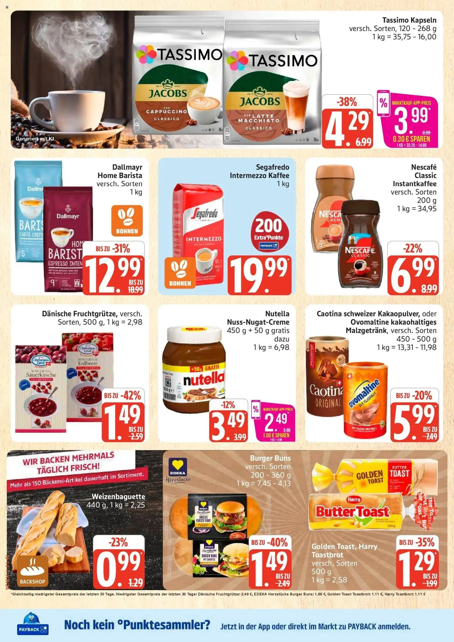 Marktkauf Prospekt Cuxhaven (ab 17.08.2026) » Angebote online | Seite: 14 | Produkte: Nescafe, Burger, Nutella, Dallmayr