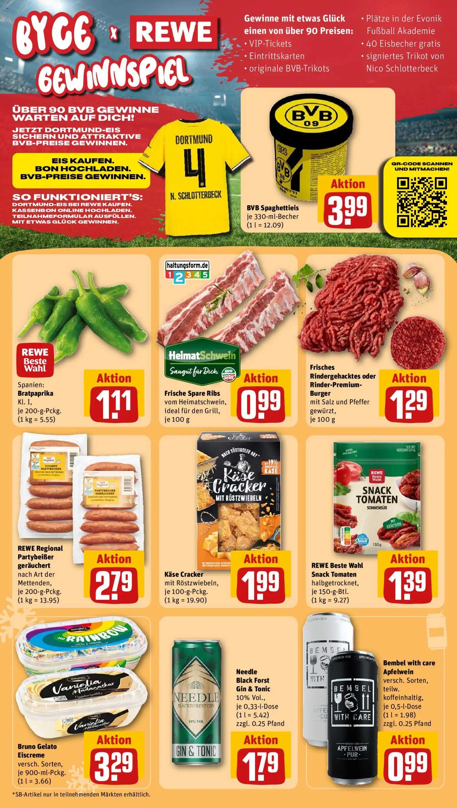 Rewe ihr Kaufpark Prospekt – gültig ab 10.08.2026 | Seite: 19 | Produkte: Käse, Burger, Fußball, Eis