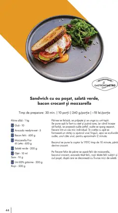 Ofertele Metro valabile de la 10.11.2025 | Pagină: 44 | Produse: Cratiță, Mozzarella, Avocado, Apă