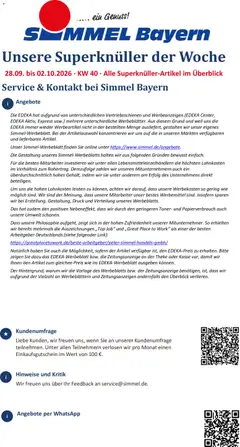 Simmel Bayern ab 28.09.2026 gültig
