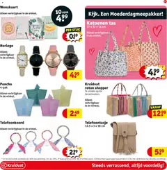 Poncho, 4-pack poncho. Available in the store. - Voorbeeld van een folder van Kruidvat, geldig van 28.04.2026 | Pagina: 59 | Producten: Poncho, Tas, Kan, Horloge
