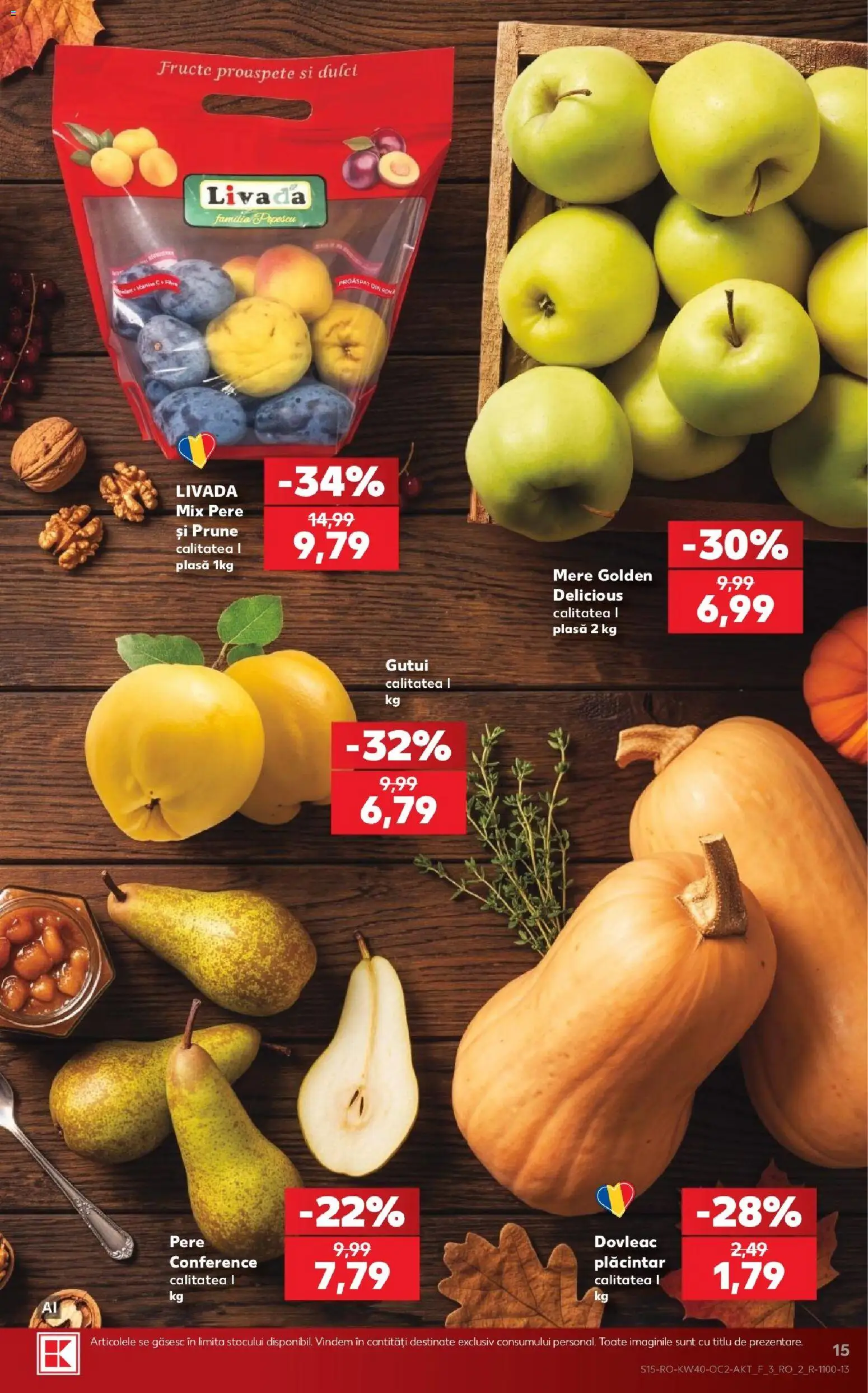 Kaufland RO akciós ujság - amely érvényes a következő dátumtól: 2026.09.30. | Oldal: 15