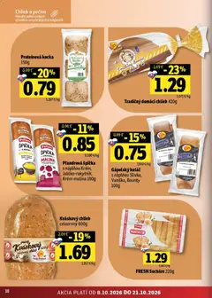 Fresh leták platný od 08.10.2026 | Strana: 10 | Produkty: Sucháre, Pekáreň, Chlieb, Koláč