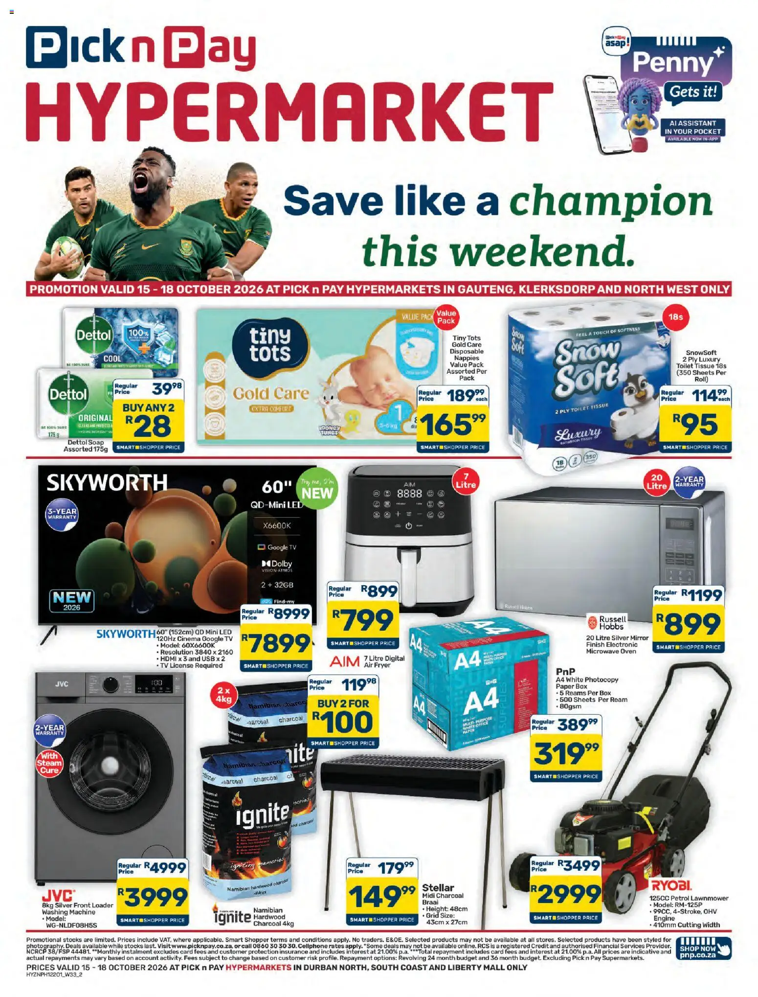 New Pick n Pay catalogue – valid from 15/10/2026 | Page: 2 | Products: USB, Box, Microwave, Air fryer