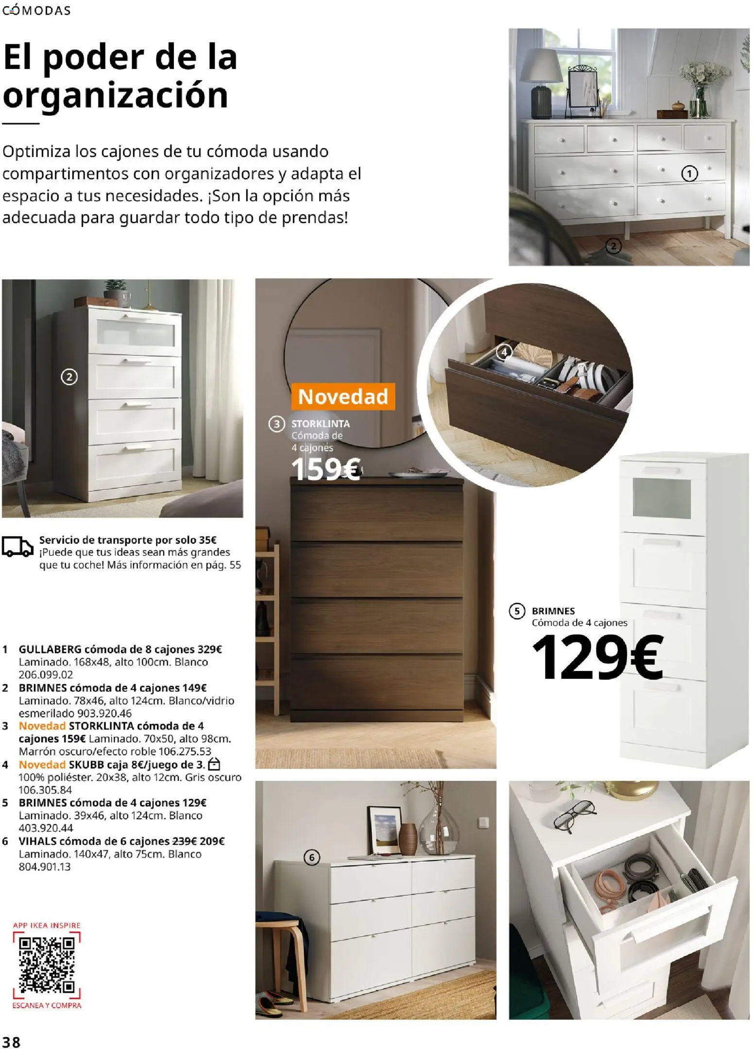 IKEA - Domitorios │ válido desde el 01/09/2026 | Página: 38 | Productos: Cómoda, Caja