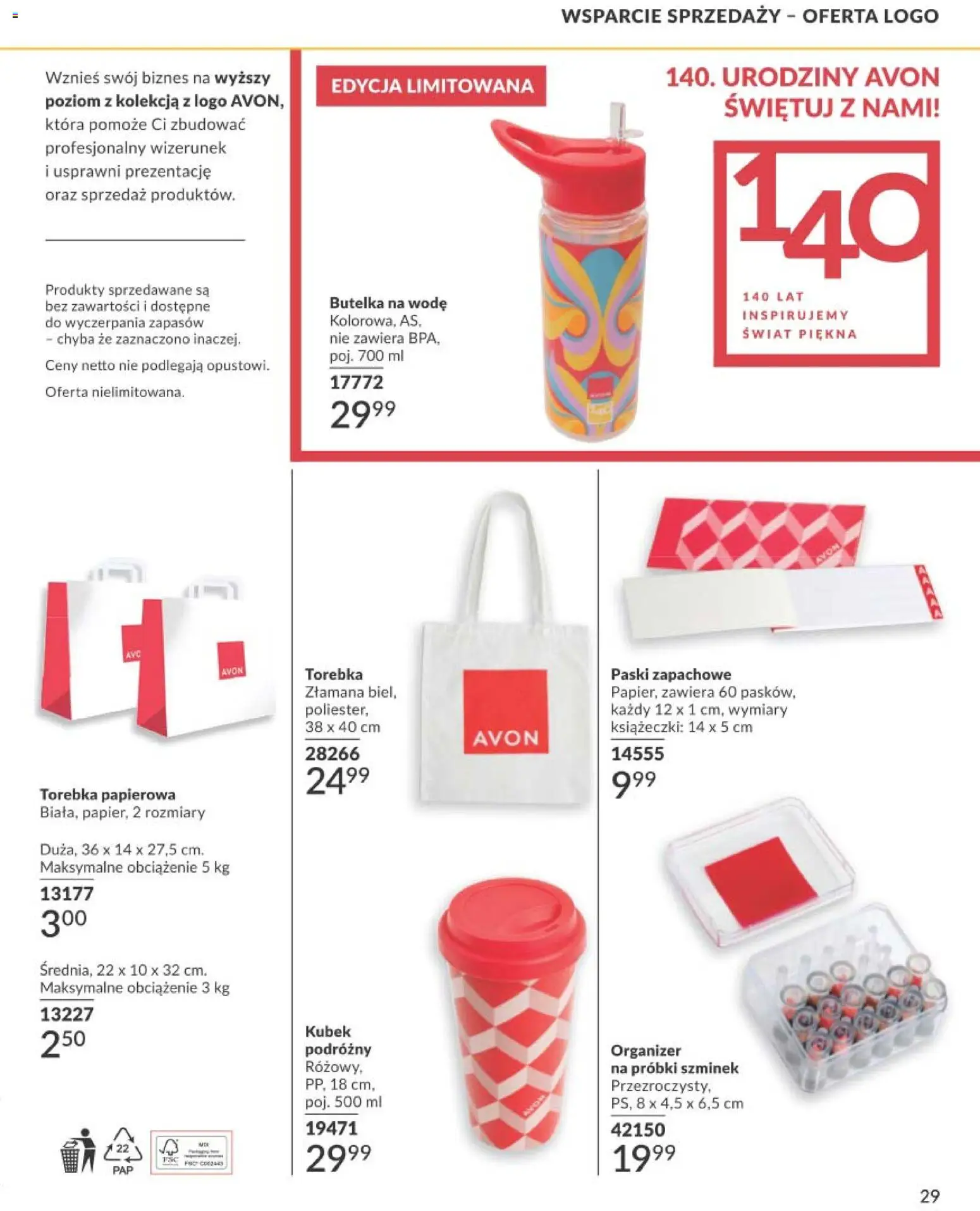 Avon Katalog Focus 10 2026 od 30.09.2026 | Strona: 29 | Produkty: Torebka