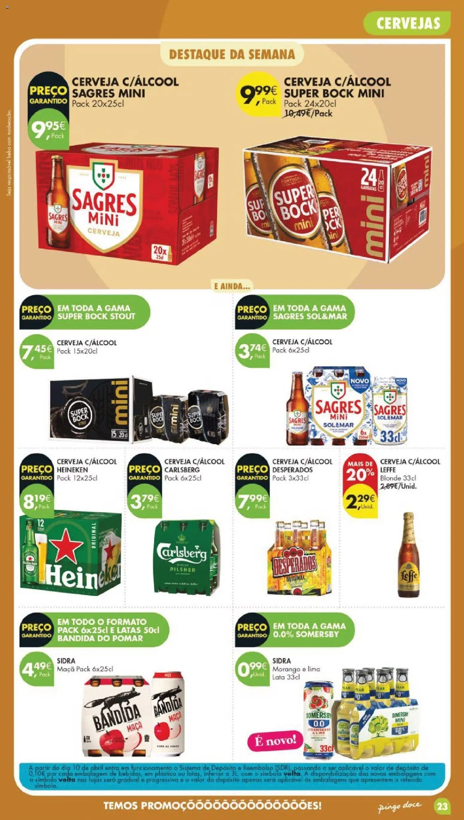 Pingo Doce folheto │ válido de 19.05.2026 | Página: 27 | Produtos: Super bock, Maça, Cerveja, Somersby