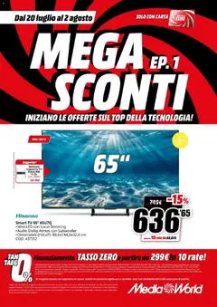 Anteprima del volantino Media World volantino Sconti valido a partire dal 20/07/2026 | Pagina: 2