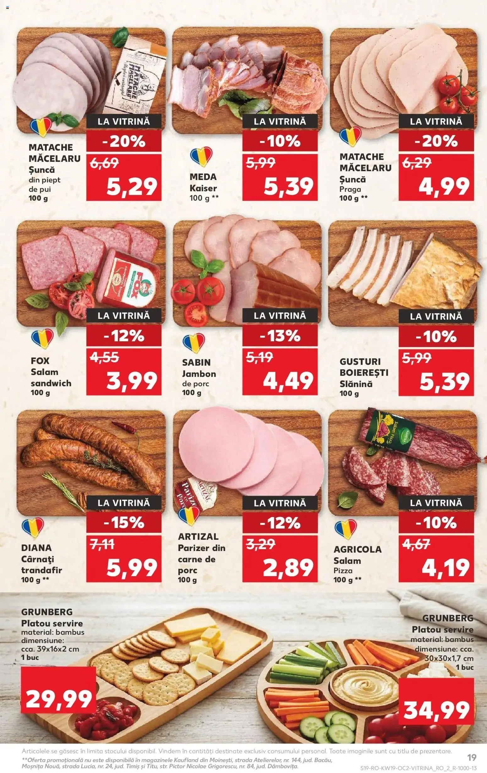 Noul catalog Kaufland – valabil de la 06.05.2026 | Pagină: 19 | Produse: Trandafir, Vitrină, Parizer, Cârnați