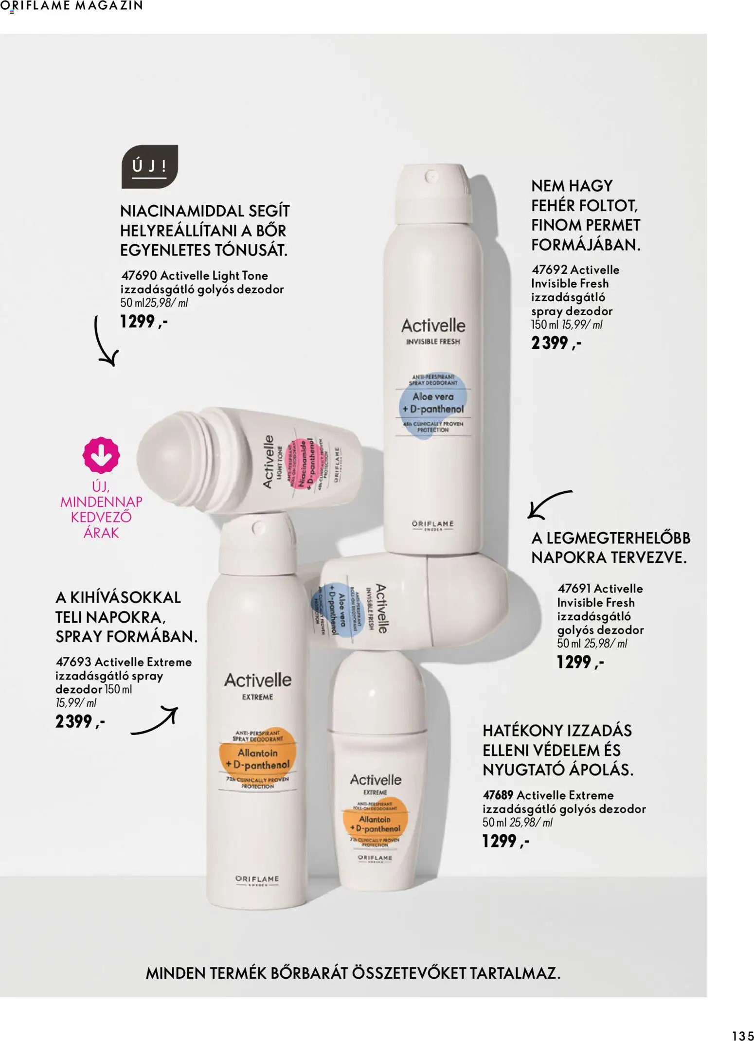 Oriflame akciós ujság - amely érvényes a következő dátumtól: 2026.09.30. | Oldal: 135 | Termékek: Aloe vera, Bor, Dezodor, Izzadásgátló