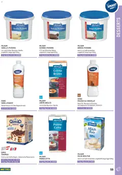 Metro angebote Smart Chef - Dessert ab 01.01.2026 gültig | Seite: 59 | Produkte: Milch, Creme, Reis