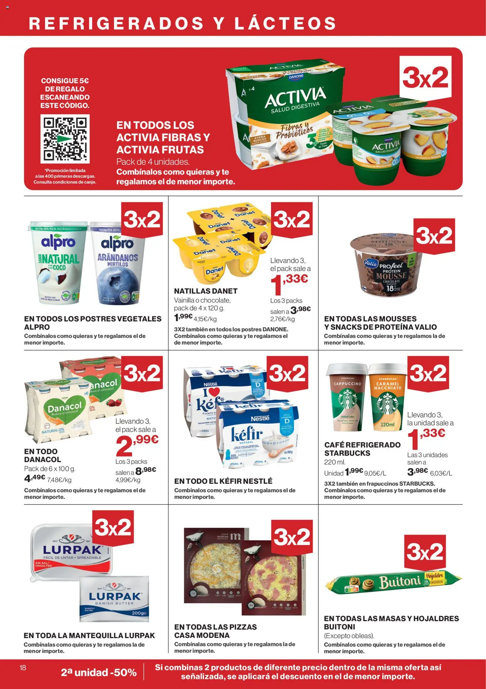 Hipercor catálogo │ válido desde el 06.05.2026 | Página: 18 | Productos: Mousse, Café, Τυρόπιτα, Συσκευή ροής